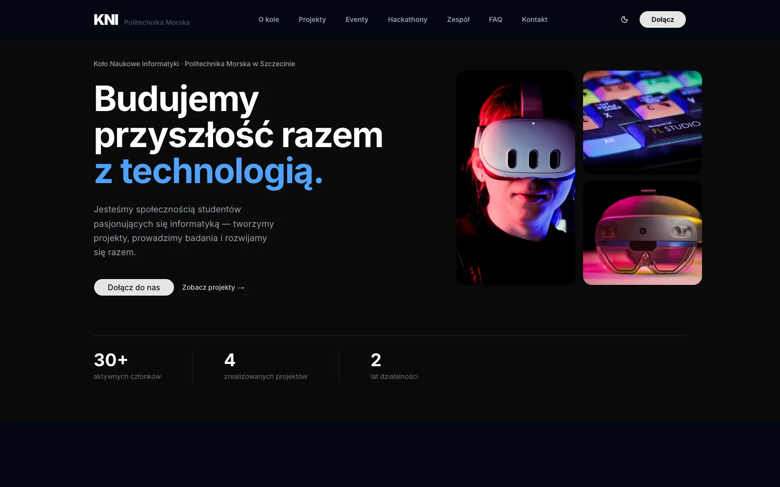 KNI Website screenshot 1